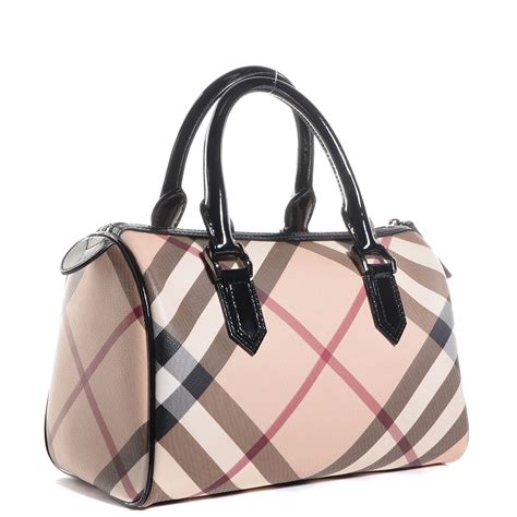 BURBERRY Nova Check Small Chester Bowling Bag 